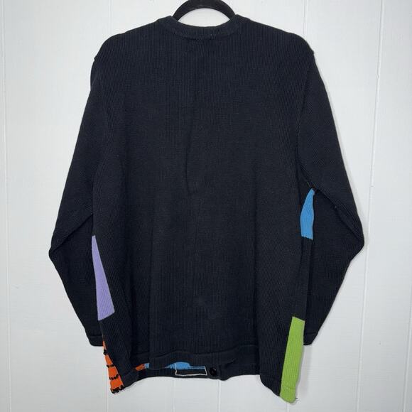 The Quacker Factory Women’s Zebra Patchwork Cardigan Sweater Size 1X - Picture 2 of 5
